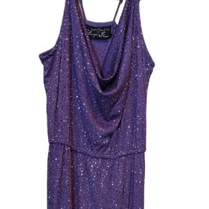 Nancy Bracoloni glitter purple dress